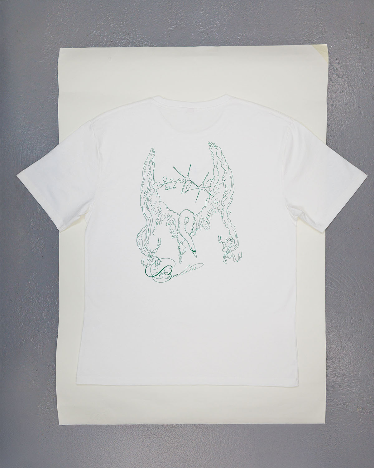 Berlin Swan T-Shirt White - Image 6