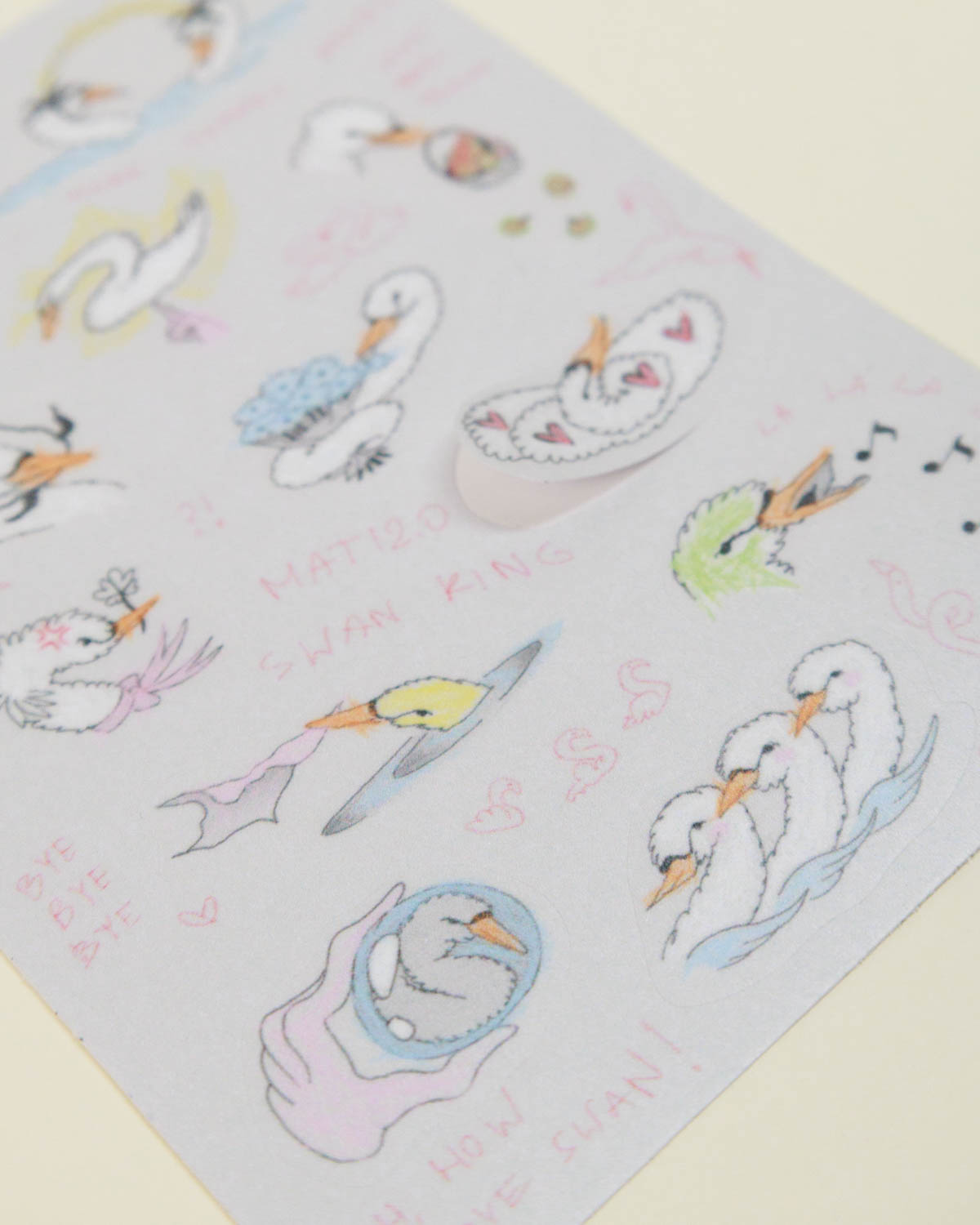 Swan Love Sticker Sheet - Image 7